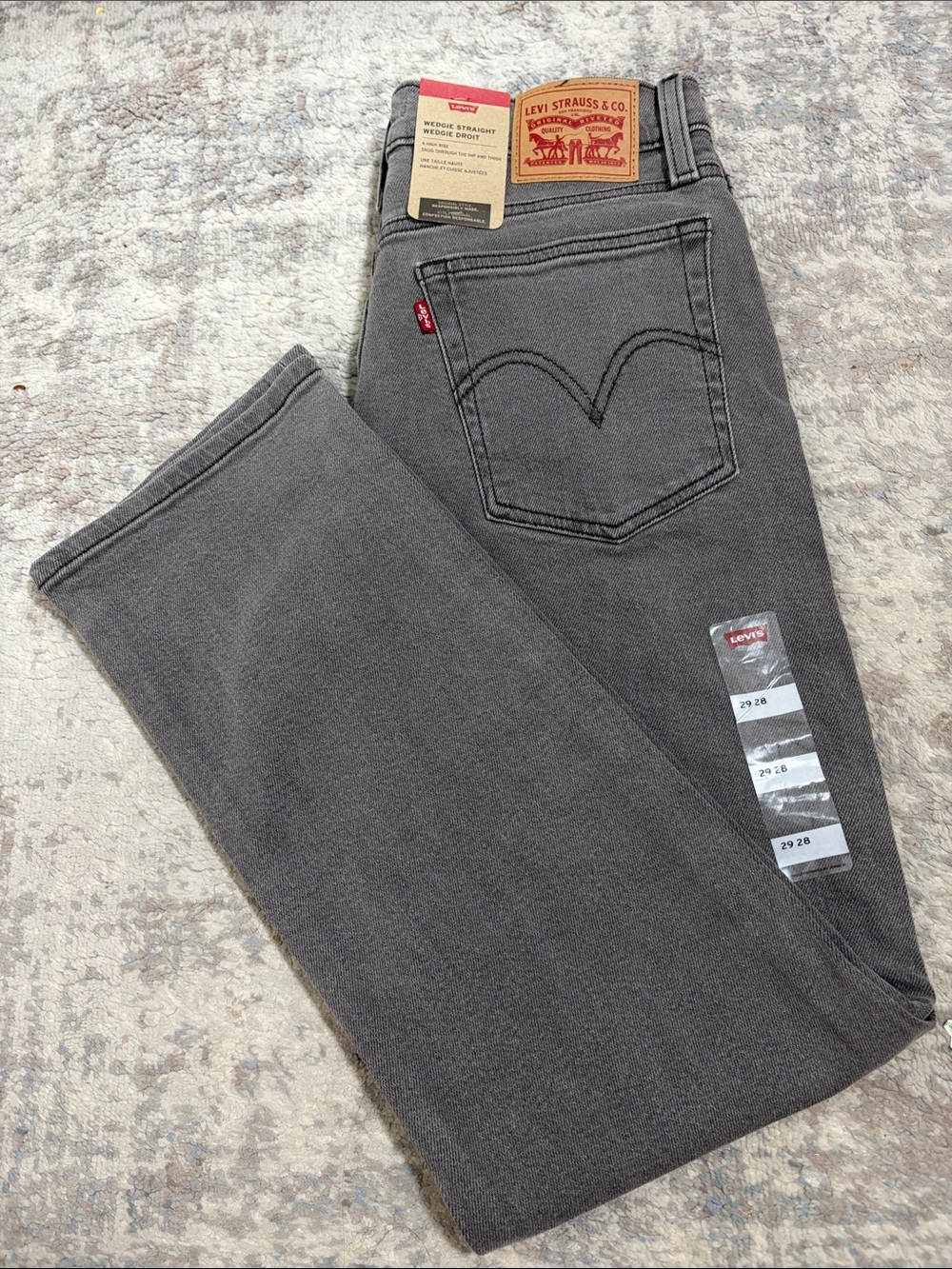 Levi's Wedgie Gray Straight Jeans